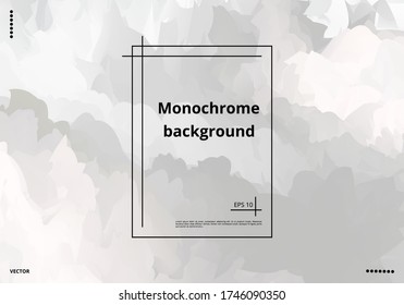 Minimalistic abstract silver background with color splashes for design of brochures, flyers, business cards. Vector illustration
