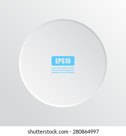 Minimalistic abstract text circle