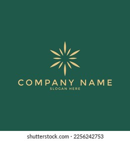 Minimalistic abstract tree leaf flower icon vector design. Universal creative premium symbol. Graceful gem boutique vector sign
