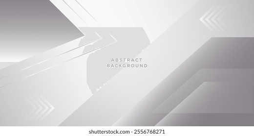 Minimalistic abstract vector background design with geometric shapes, soft gradients, and modern white-gray tones. Ideal for presentations, banners, templates, corporate designs, and digital layouts.