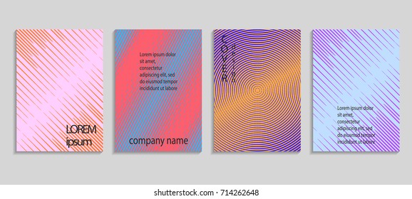 Minimalistic abstract vector halftone cover design template. Future geometric background. Vector templates for placards, banners, flyers, presentations and reports