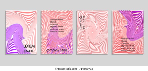 Minimalistic abstract vector halftone cover design template. Future geometric background. Vector templates for placards, banners, flyers, presentations and reports