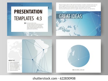 The minimalistic abstract vector illustration of the editable layout of the presentation slides design business templates. Scientific medical DNA research. Science or medical concept.