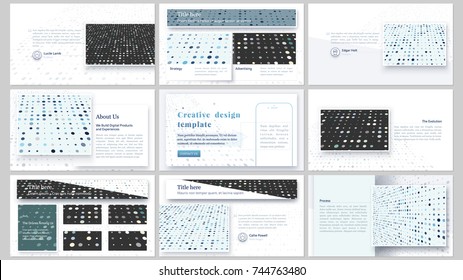 The minimalistic abstract vector illustration of editable layout of high definition presentation slides design business templates. Abstract style decoration for flyer, report, advertising, brochure