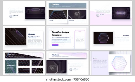 The minimalistic abstract vector illustration of editable layout of high definition presentation slides design business templates. Abstract style decoration for flyer, report, advertising, brochure.