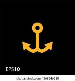 Minimalistic anchor icon for web