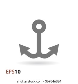 Minimalistic anchor icon for web