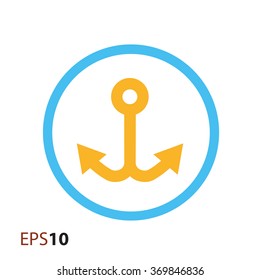 Minimalistic anchor icon for web