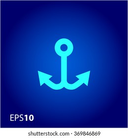 Minimalistic anchor icon for web