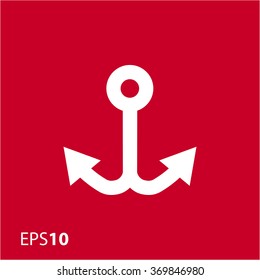 Minimalistic anchor icon for web