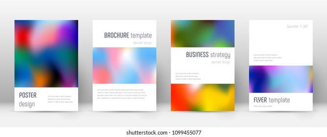 Minimalistic appealing template for Brochure, Annual Report, Magazine, Poster, Corporate Presentation, Portfolio, Flyer. Astonishing colorful cover page.