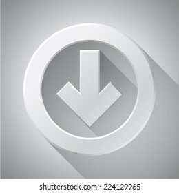 Minimalistic arrow, required component for your business, vector design