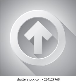 Minimalistic arrow, required component for your business, vector design