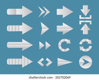 Minimalistic arrows. EPS10.