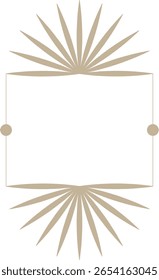 Marco geométrico Art Deco minimalista