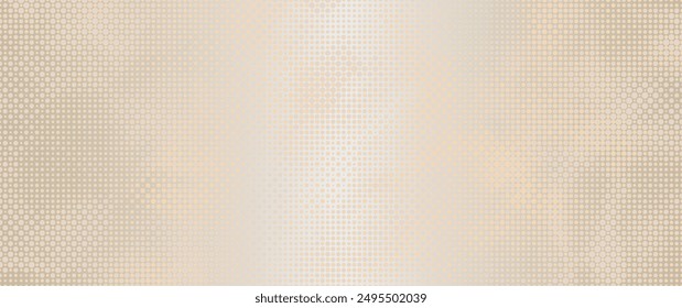 Fondo minimalista con textura de papel artesanal y Pequeño ruido y puntos. Textura de papel antiguo de color claro. Ilustración vectorial Grunge. Fondo punteado simple beige para el diseño.
