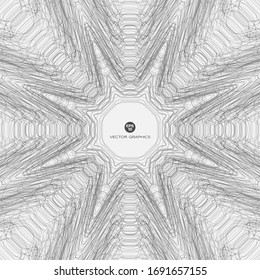 Minimalistic background in the form of wavy concentric lines created using noise.