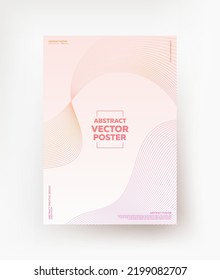 Minimalistic background with laconic lines in pastel colors.