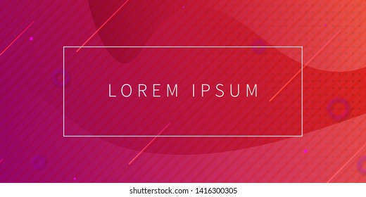 Minimalistic background made of geometric shapes. Trendy gradient composition. Eps10 vector.