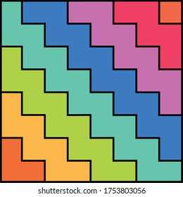 Minimalistic background with rainbow colors.