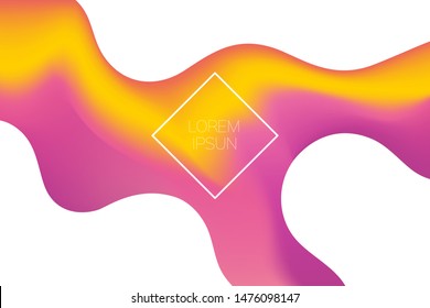 Minimalistic background, wavy geometric, abstraction gradient, banner design. Vector background.