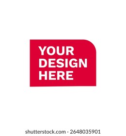 Crachá minimalista com texto de espaço reservado em negrito. ideal para modelos personalizados de design de logotipo ou marca.