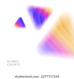Fondo minimalista de la plantilla de banner con triángulos abstractos brullados. Composición dinámica de formas. Ilustración vectorial Eps10 con textura ondulada.