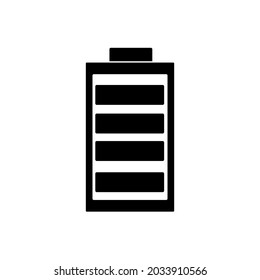 minimalistic battery vector for icon or logo