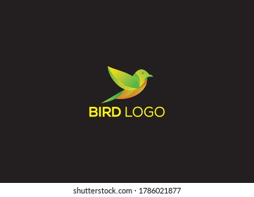  Minimalistic Bird simbol design vector 