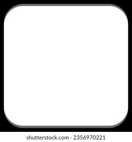 Minimalistic black frame with white copy space