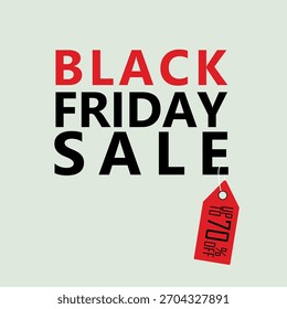 Ícone minimalista Black Friday com tipografia em negrito, tag de desconto e estilo moderno limpo. Perfeito para banners de vendas, materiais de marketing e promoções de férias.
