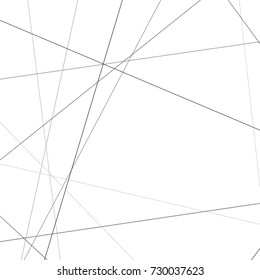 Minimalistic black lines over white geometrical pattern. Vector illustration