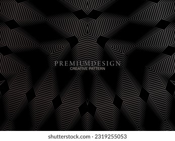 Minimalistic black premium abstract background with luxury geometric elements. Exclusive wallpaper design for posters, flyers, presentations, websites, etc.