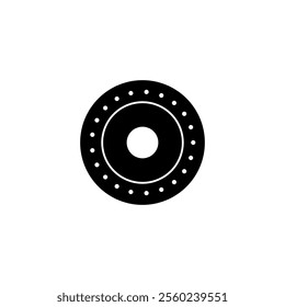 A minimalistic black shield icon symbolizing medieval defense, safety, and resistance, representing knightly armor and protection in battle.