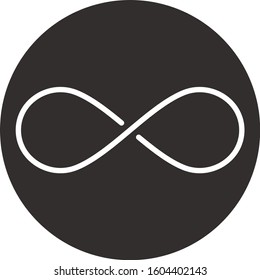 Minimalistic Black and White Sight of Infinity