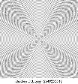  Un patrón de línea circular concéntrica minimalista en blanco y negro que forma una sutil ilusión óptica. El diseño crea una sensación de movimiento y profundidad, perfecto para los fondos