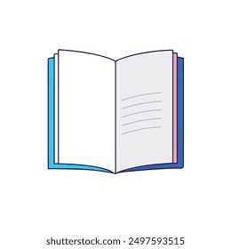 Minimalistic Blank Magazine Vector Illustration.