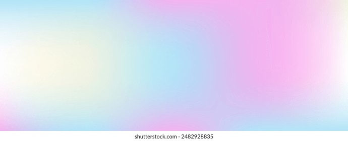 Minimalistic blurred abstraction background. Blue, pink and white blur. Graphic Foil. For Poster, Music Festival, Club. Vector Mesh filling.