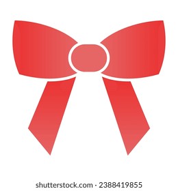 Icono plano de arco minimalista. Íconos de colores de decoración festiva en estilo plano de moda. Diseño de estilo de gradiente de arco de cinta, diseñado para web y aplicación. Eps 10