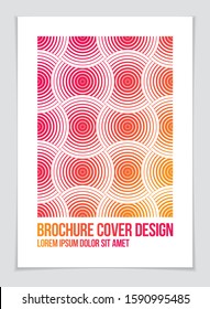 Diseño minimalista de folletos. Fondo abstracto de patrón geométrico vectorial. Plantilla de diseño para volante, folleto, tarjeta de felicitación, invitación y publicidad. Formato de impresión A4.