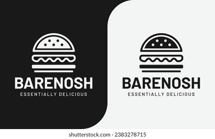 Diseño minimalista de iconos de hamburguesa