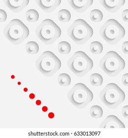 Minimalistic Business Card Background. Vector Tech Wallpaper. White Creative Graphic Design