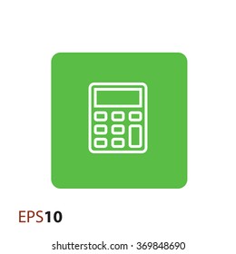 Minimalistic calculator icon for web