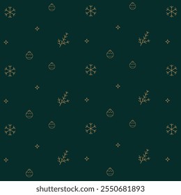 Minimalistic Chic Christmas pattern design