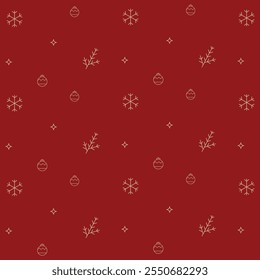 Design de padrão de Natal chique minimalista