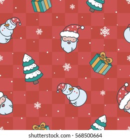 Minimalistic Christmas red pattern	