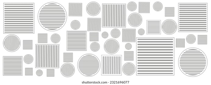 Minimalistic circle premium abstract background with luxury geometric dark shapes. Exclusive wallpaper design for posters, flyers, presentations, websites, etc.