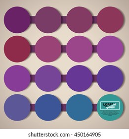 minimalistic circles concept background
