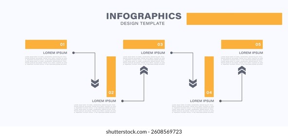 Minimalistic clean infographic template with space for your data