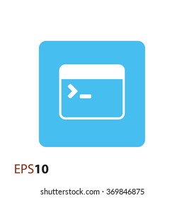 Minimalistic coding icon for web